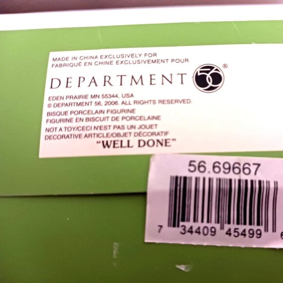 Department 56 Snowbabies Well Done Figurine New - From 2006 - Picture 4 of 11